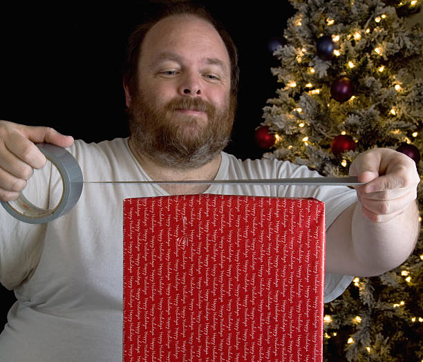 Redneck Gift Wrap stock photo