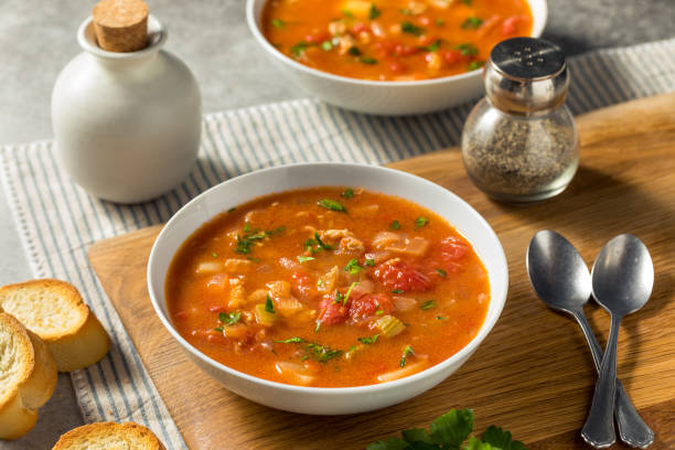 istock Homemade Manhattan Clam Chowder 1447991040