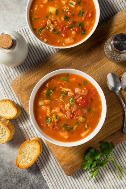 istock Homemade Manhattan Clam Chowder 1447991066