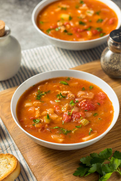 istock Homemade Manhattan Clam Chowder 1447991082