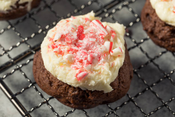 istock Homemade Peppermint Candycane Chocolate Cookies 1447991223