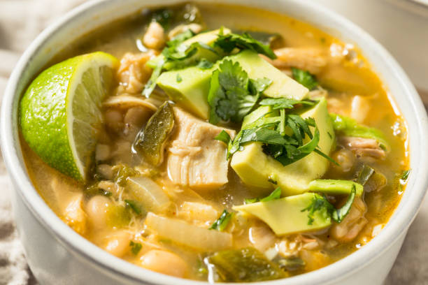 istock Homemade White Chicken Chili con Carne 1447991354