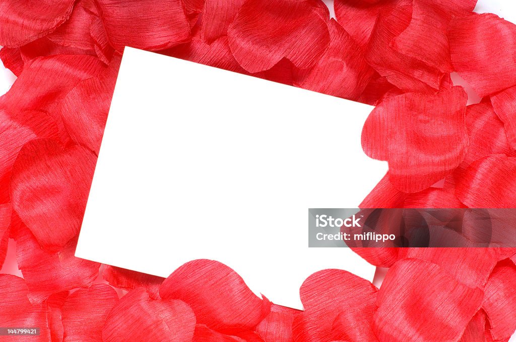 Rose pétalo Notecard - Foto de stock de Amor - Sentimiento libre de derechos
