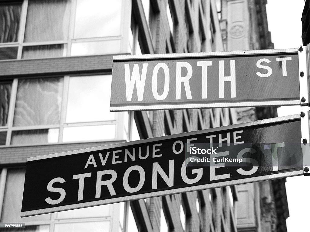 Señal de calle de la ciudad de Nueva York - Foto de stock de Ciudad libre de derechos