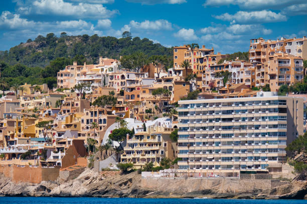 Massive touristic houses construction in the coast of Mallorca