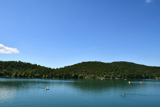 lake in the mountains, photo as a background, digital image