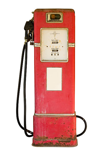 istock vintage gas pump isolated on white 144799780
