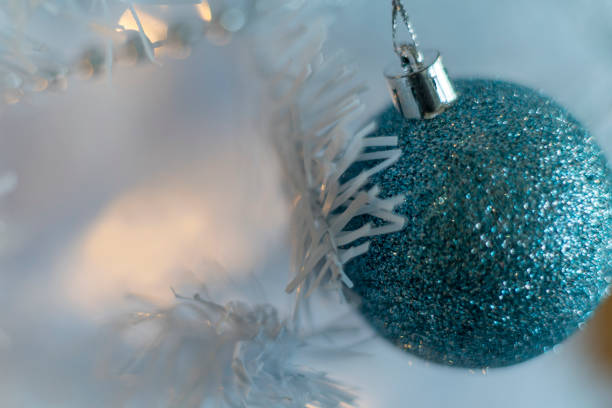 istock Merry christmas, white Christmas tree 1448003044