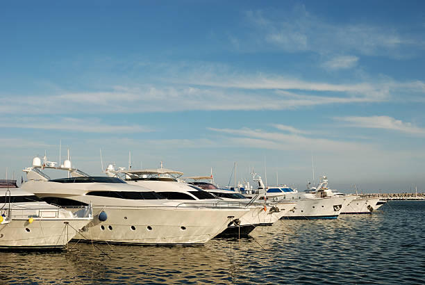 istock Luxury yachts in Marbella, Spain 144800522