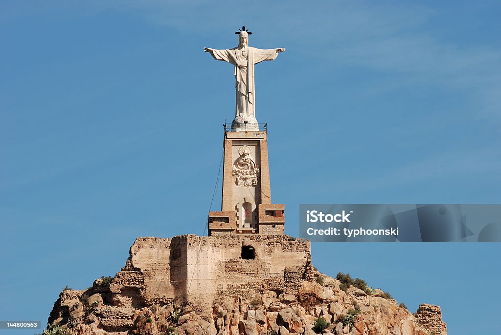 Jesus Estátua de Monteagudo, Espanha - Foto de stock de Monteagudo royalty-free