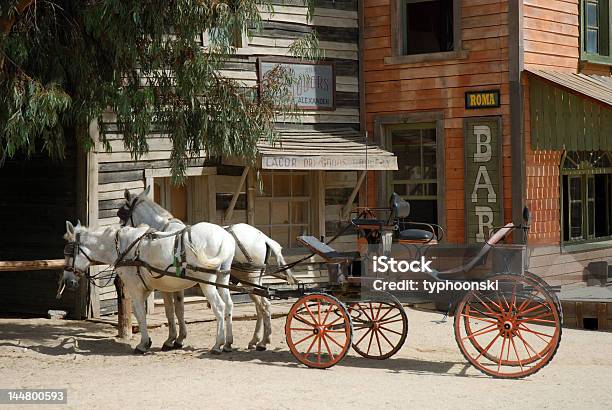Cavaloextraídas Carruagem - Fotografias de stock e mais imagens de Oeste Selvagem - Oeste Selvagem, Carroça, Cavalo - Família do Cavalo