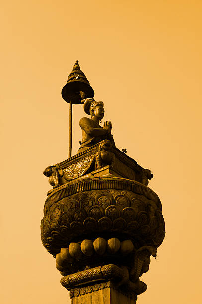 King Bhupatindra Malla's Column stock photo