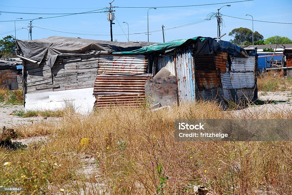 Township house in Langa A typically Township house in Langa, Cape Town.  Apartheid Stock Photo