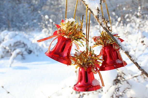 Christmas bells stock photo