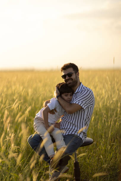 istock Dad and son outdoors 1448012129
