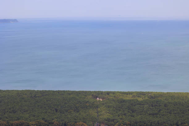 The sea seen from the most famous observatory in Saga prefecture
