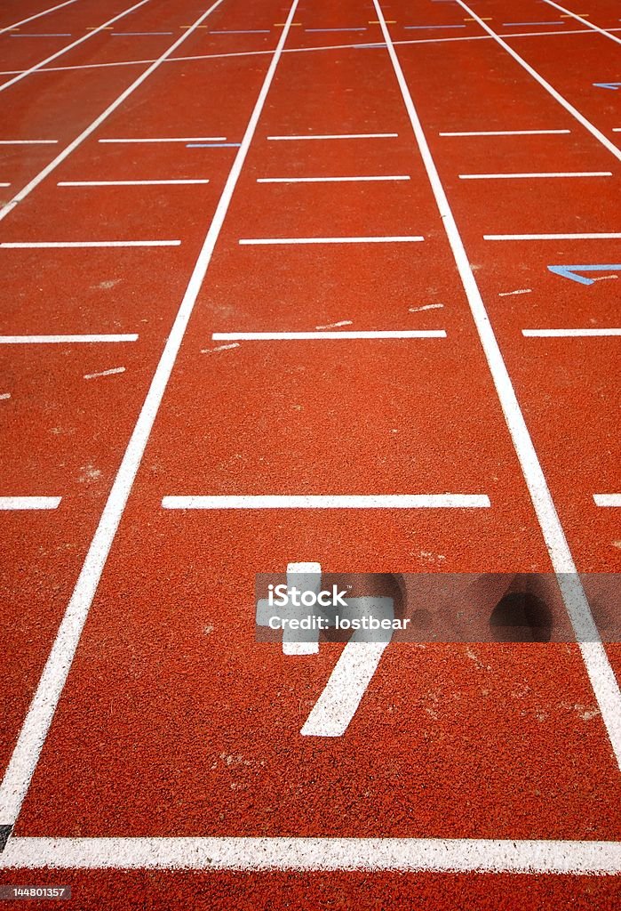 Corredores de pista de corridas - Royalty-free Branco Foto de stock