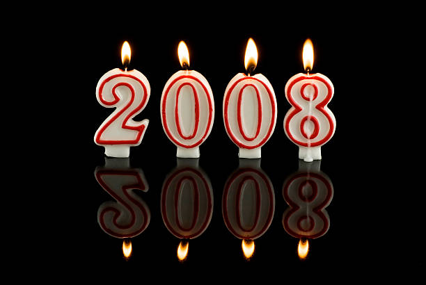 istock Happy New Year candles 2008 144801452