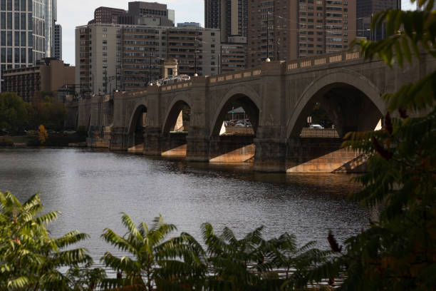 istock Boston tram crossing a bridge over Charles River 1448018872