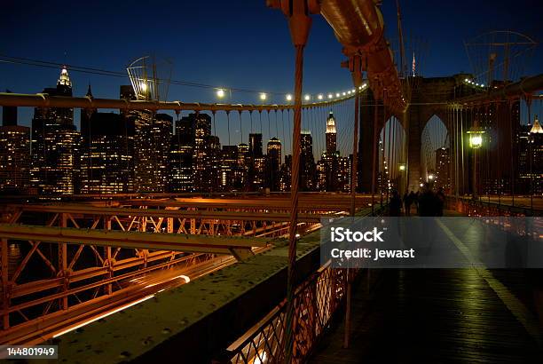Foto de Ponte De Brooklyn E Manhattan Ao Entardecer e mais fotos de stock de América do Norte - América do Norte, Andar, As Américas