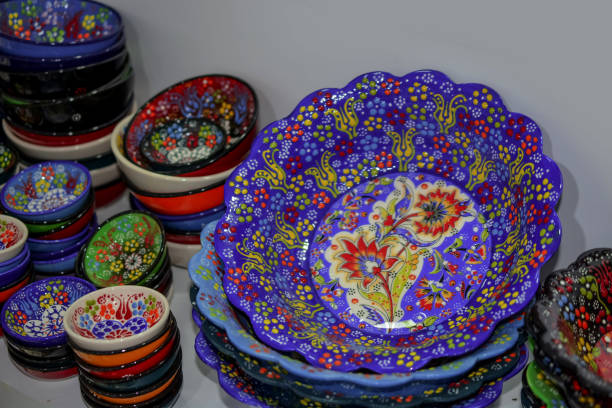 istock Turkish ceramics in gift shop Turkey 1448019872