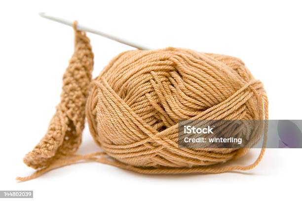 Foto de Crochet e mais fotos de stock de Agulha de Tricô - Agulha de Tricô, Algodão - Material Têxtil, Arte e Artesanato - Assunto