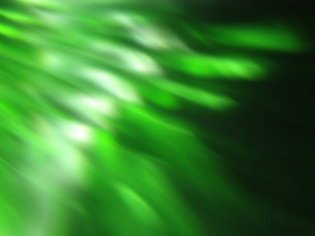 istock Modern Wavy Green Abstract Nature Blurred Defocused Simple Glowing Template Motion  Background 1448023692