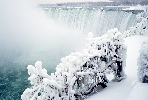 Snow scene of Niagara Fall