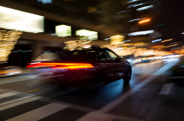 istock CAR IN THE NIGHT  AT TORONTO 1448024257