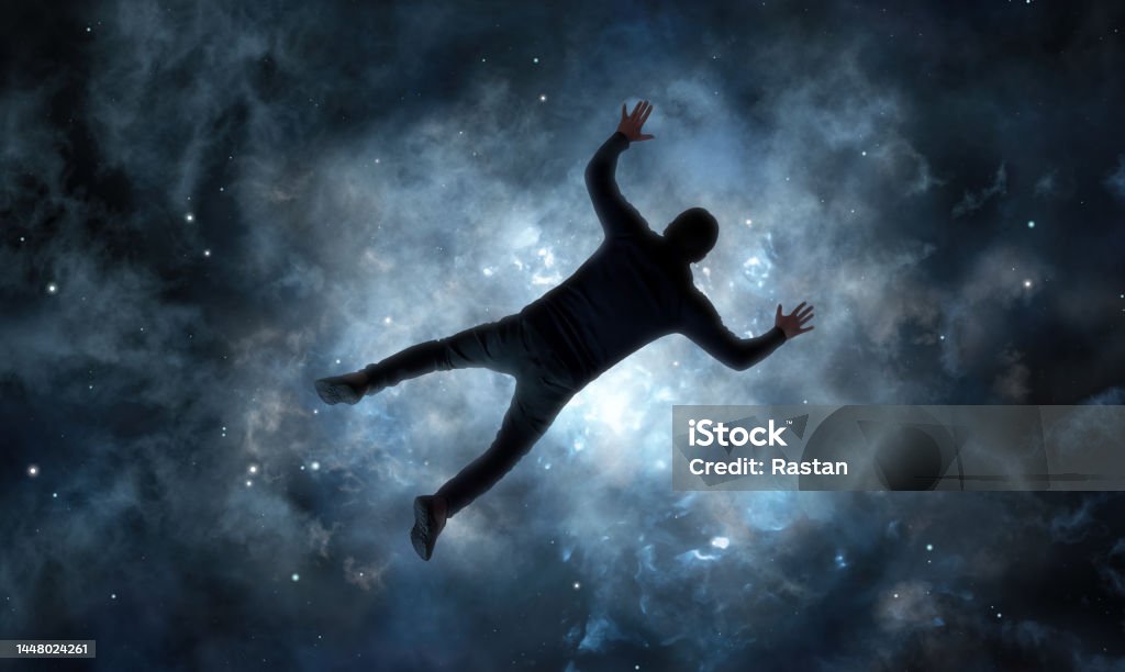 Falling First Person Man Falling Into Space Stock Photo - Download Image Now - 35-39 Years ...