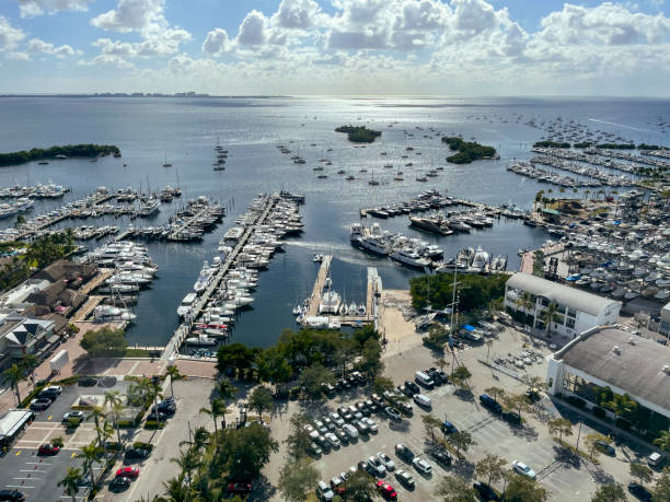 istock Aerial view of Coconut Grove Marina 1448029619