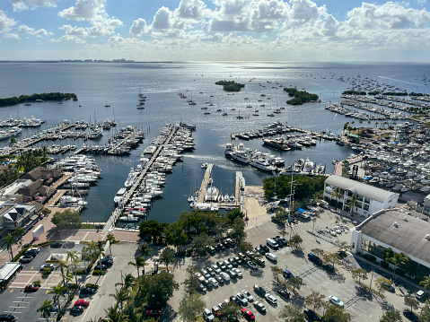 Aerial image of Coconut Grove Miami FL