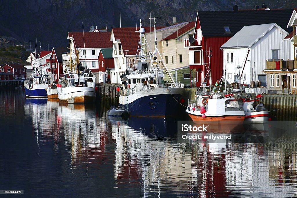 Boote spiegelt sich im Meer - Lizenzfrei Bucht Stock-Foto