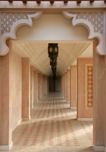 One corridor with arab art design in Madinat Jumeirah Dubai