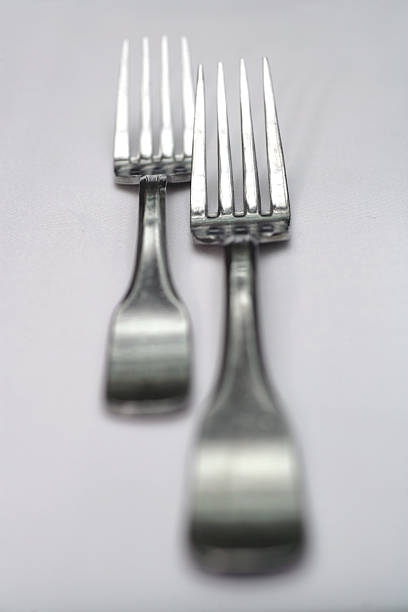 Forks stock photo