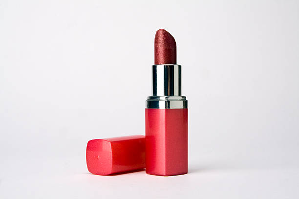 Red lipstick stock photo