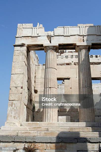 Ingresso Dellacropoli - Fotografie stock e altre immagini di Acropoli - Atene - Acropoli - Atene, Architettura, Atene
