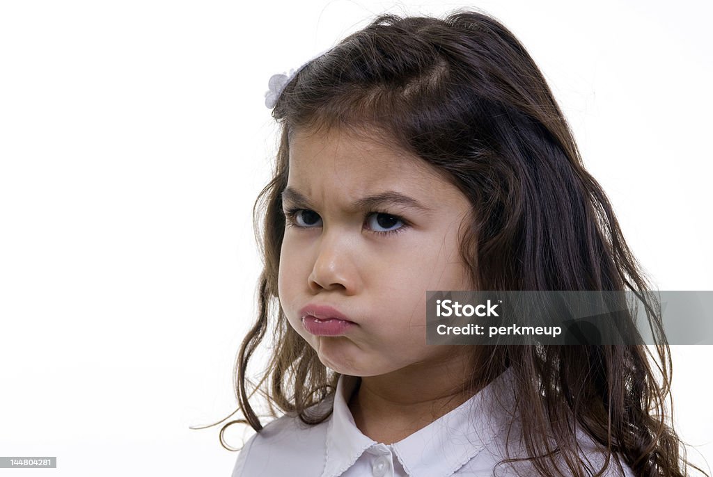 Ragazza Pouting - Foto stock royalty-free di Bambine femmine