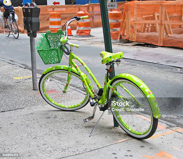 녹색 Polkadot 자전거 고풍스런에 대한 스톡 사진 및 기타 이미지 - 고풍스런, 녹색, 뉴욕 시