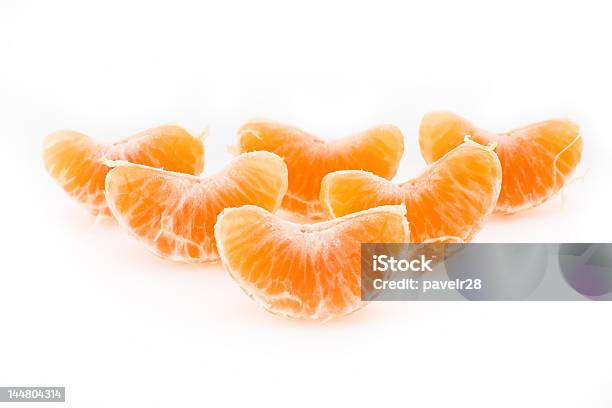 Slices Of A Tangerine Stock Photo - Download Image Now - Beauty In Nature, Breakfast, Citrus Fruit