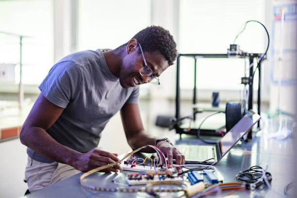 istock African-American Technician Repairing A 3D Printer In Laboratory 1448043425