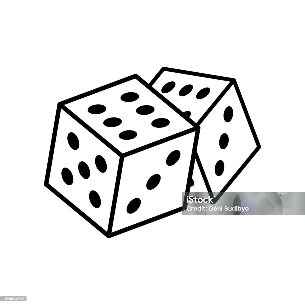 Xúc Xắc Biểu Tượng Vector Mẫu Thiết Kế Hình minh họa Sẵn có - Tải ...