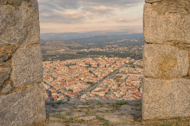 istock View of Nafplion framed by stone walls 1448046039