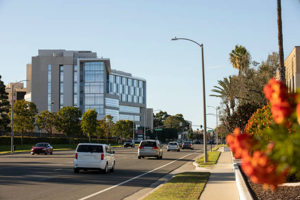 Daytime view of the downtown skyline of Torrance, California, USA.