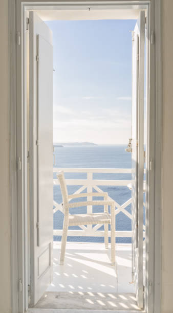 istock White deck and a patio chair 1448049391