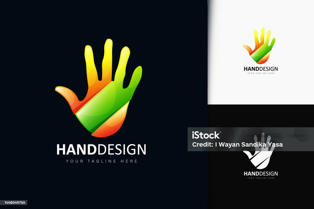 Giving Hand Gradient Hand Design With Gradient Vector Illustration Stock Illustration ...