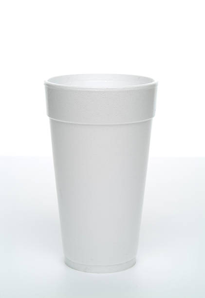 Styrofoam cup. stock photo