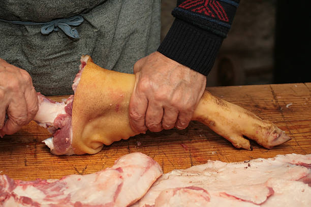 istock The butcher's hand 3 144805278