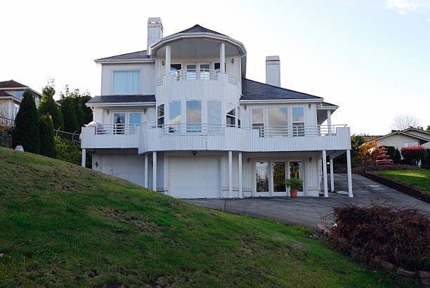 istock American House with daylight basement 144805289