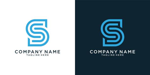 SS or S initial letter logo design vector. SS or S initial letter logo design vector. letter s stock illustrations